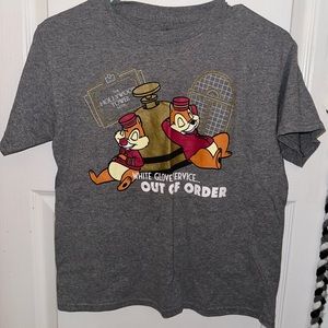 Disney grey tower of terror Chip + Dale shirt